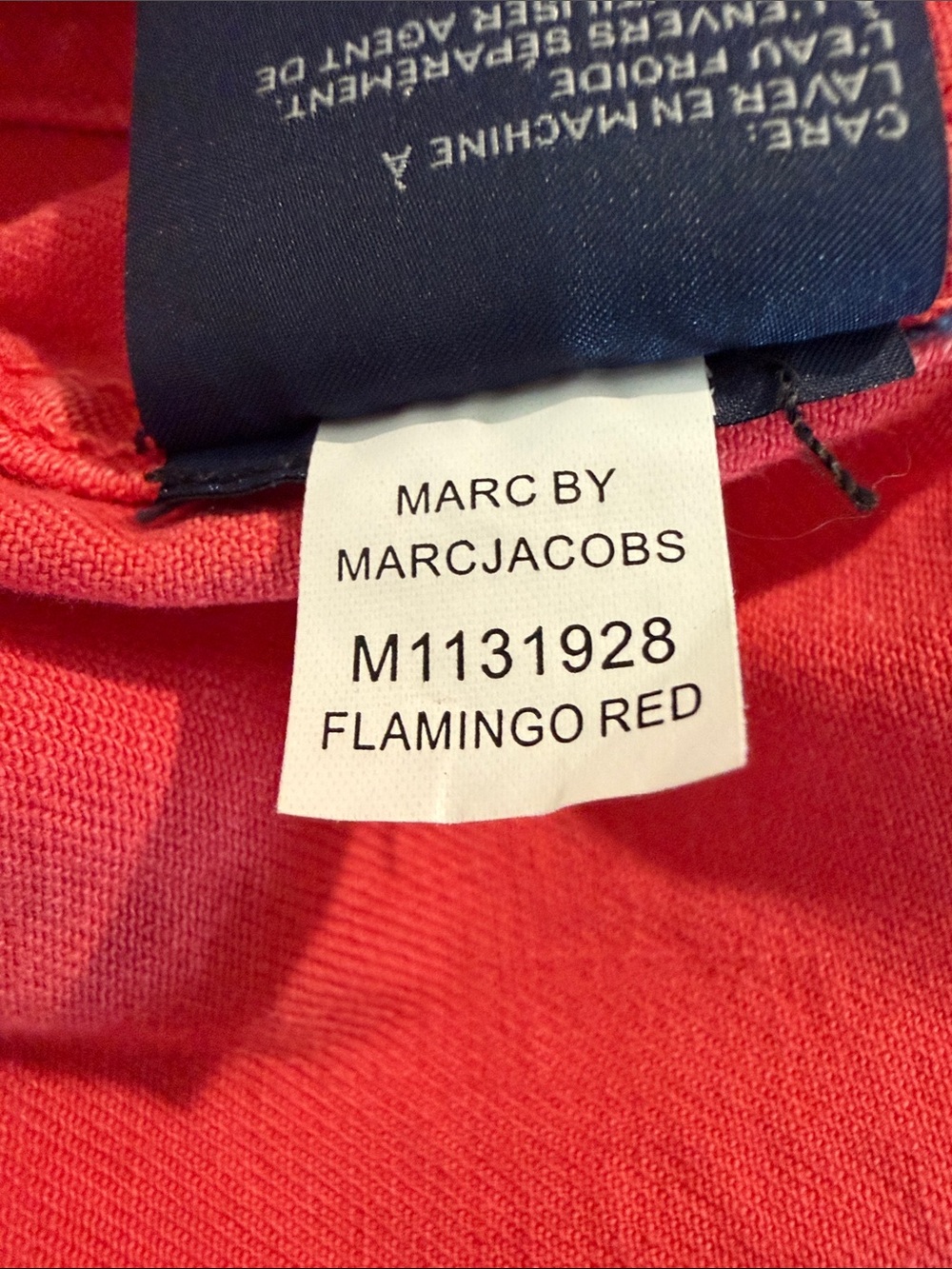 Marc by Marc Jacobs Standard Supply Workwear Denim Jacket. Coral. Size Large. - Picture 5 of 7